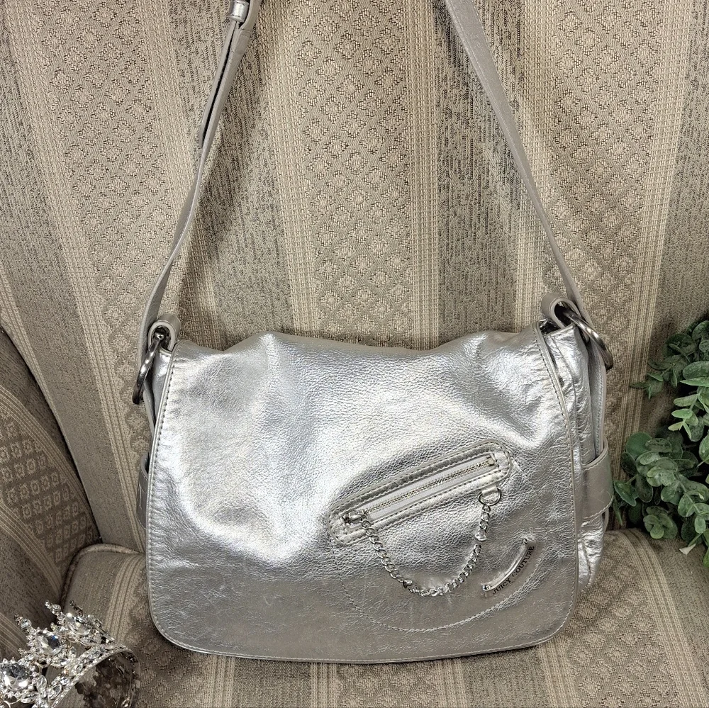 Juicy Couture Y2K Silver Hobo Bag